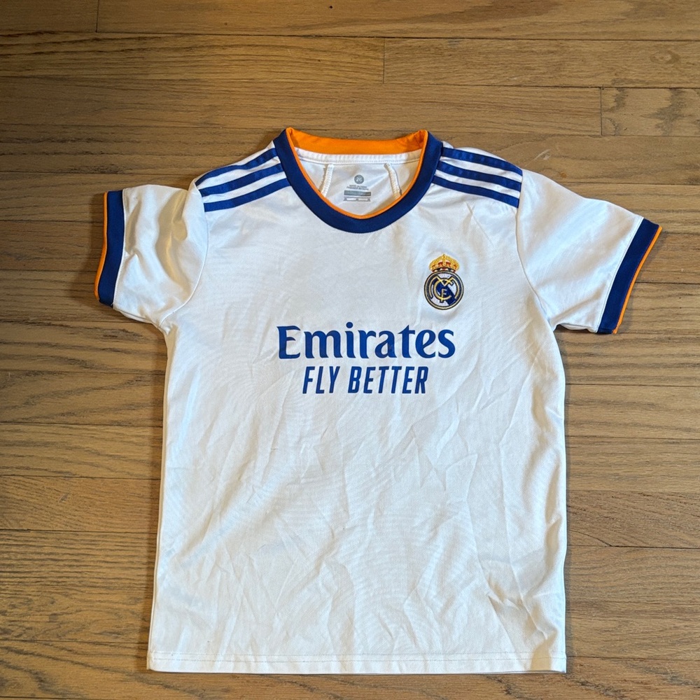 Kids White and Blue Jersey